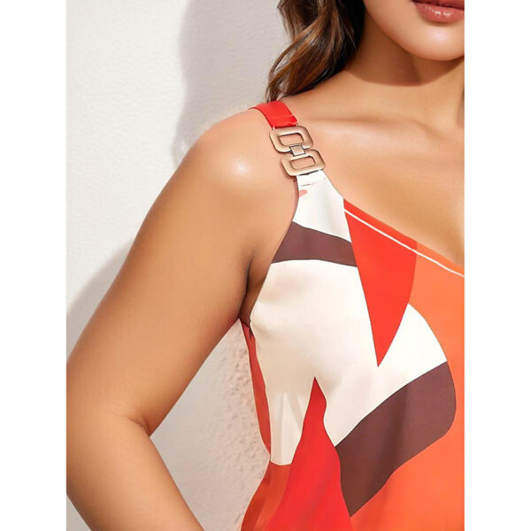 Summer Tank Tops For Women V Neck Chain Straps Sleeveless Top Loose Fit Casual Stripe Shirts Blouse - Image 3