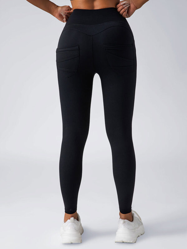 4 Pack Workout Leggings For Women With Pockets,High Waisted Tummy Control Yoga Pants For Workout Running - Image 2