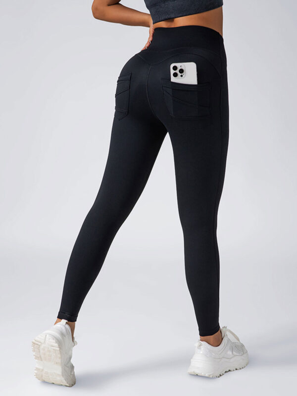 4 Pack Workout Leggings For Women With Pockets,High Waisted Tummy Control Yoga Pants For Workout Running - Image 4
