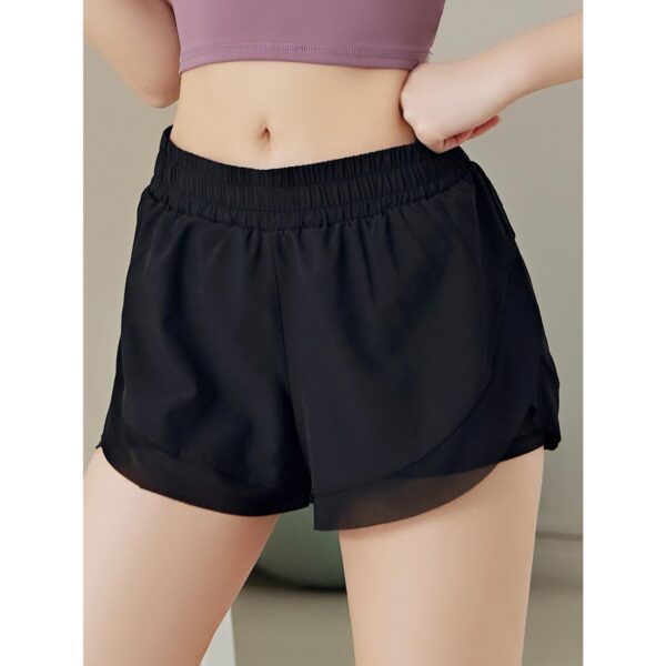 Mesh Shorts, Sports And Fitness Shorts With Built-in Pockets, Yoga Shorts For Women Perfect For Jogging Hiking Working Out And Outdoor Activities - Image 3