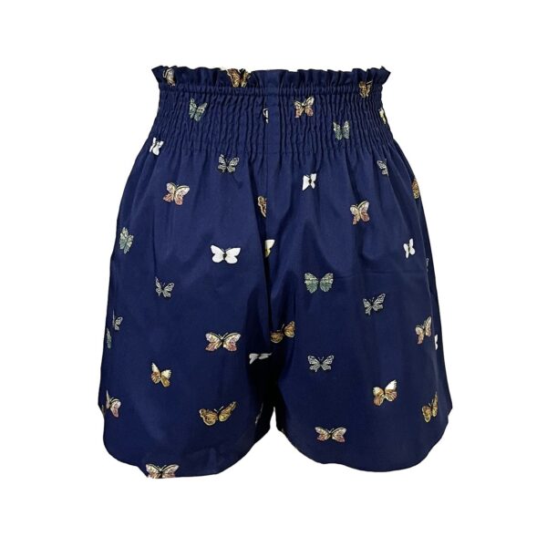 Ladies' Butterfly Print Elastic Waist Fashionable Casual Shorts - Image 3