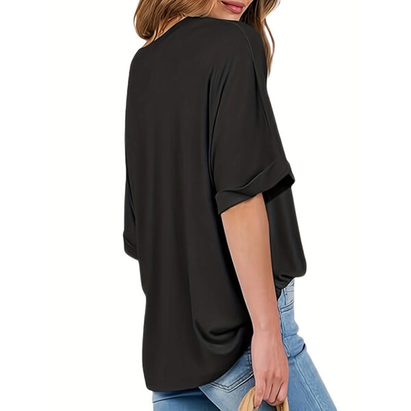 3 Pcs Women Oversized T-Shirt Short Sleeve Crew Neck Tee Tops Summer Casual Loose Tee T-Shirt - Image 5