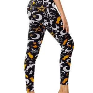 Leggings - Cropped High-rise Print Moon Cat