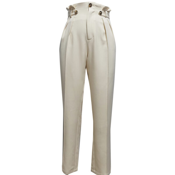 Ladies' Solid Color Casual Wide Leg Pants, Loose And Slimming, Versatile Straight Leg Pants - Image 4