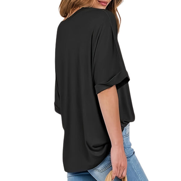 3 Pcs Women Oversized T-Shirt Short Sleeve Crew Neck Tee Tops Summer Casual Loose Tee T-Shirt - Image 10