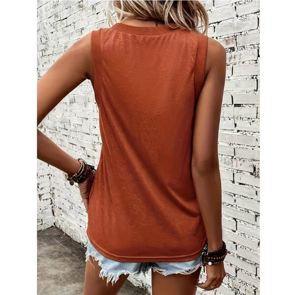 Women V Neck Tank Tops Summer Sleeveless Tunic Casual Basic Shirts Cute Trendy Clothes - Image 5