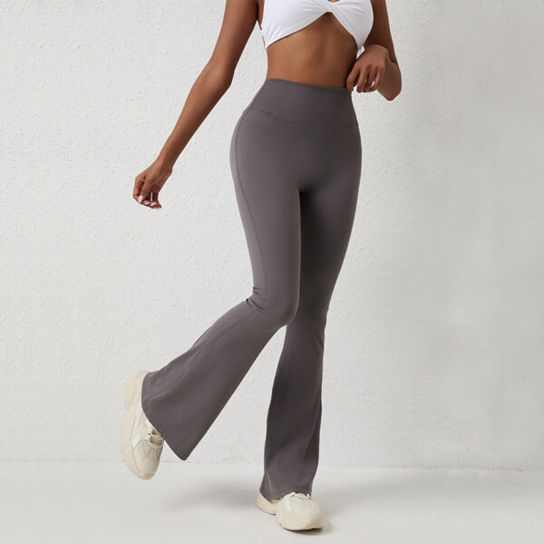 High Waisted Hip Lifting Tight Pants And Wide Leg Fitness Pants - Image 9
