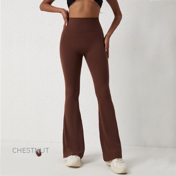 High Waisted Hip Lifting Tight Pants And Wide Leg Fitness Pants - Image 3