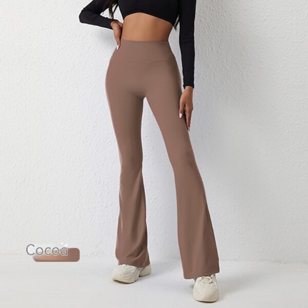 High Waisted Hip Lifting Tight Pants And Wide Leg Fitness Pants - Image 7