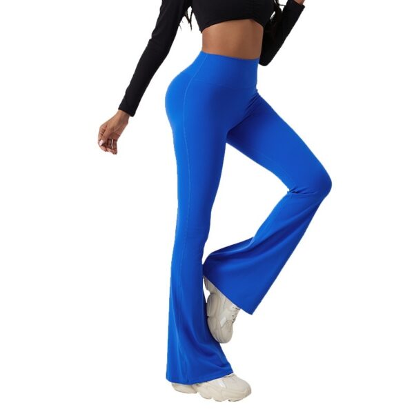High Waisted Hip Lifting Tight Pants And Wide Leg Fitness Pants - Image 5