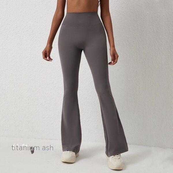 High Waisted Hip Lifting Tight Pants And Wide Leg Fitness Pants - Image 10